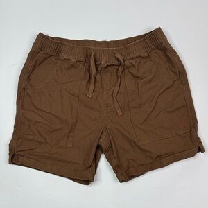 Katin Brown Drawstring Shorts Size Medium